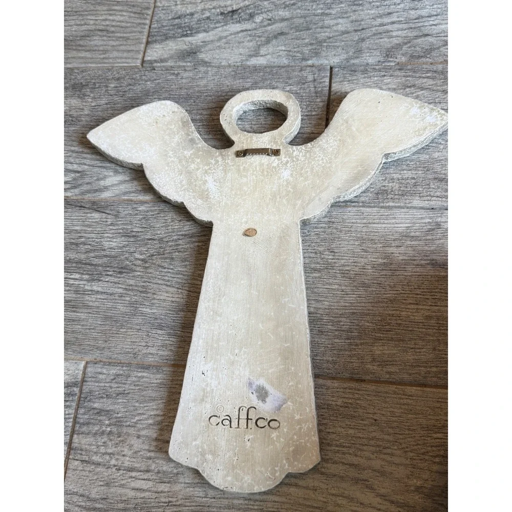 Caffco Lord's Prayer Angel Wall Plaque Rustic Religious Decor Cross Scripture